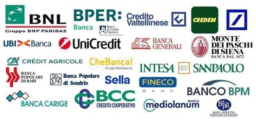 Raccolta di loghi di istituti bancari