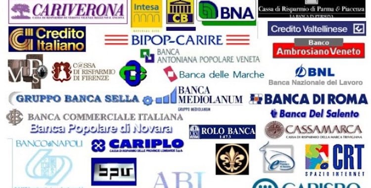 Raccolta di loghi di banche italiane